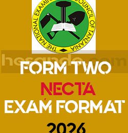 TEXTILES AND GARMENT CONSTRUCTION FORM TWO NECTA EXAM FORMAT 2026 ~ FTN 2026